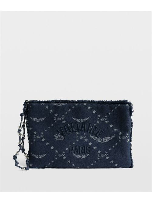 ANGEL POUCH DENIM MONOGRAM ZADIG&VOLTAIRE | LWSG03746415 SILENT